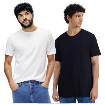 Camiseta Básica Masculina Manga Curta Comfort Super Cotton