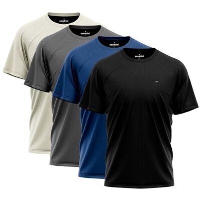 Kit 4 Camisas Masculina Dry-fit Sandrini Academia Treino Uv