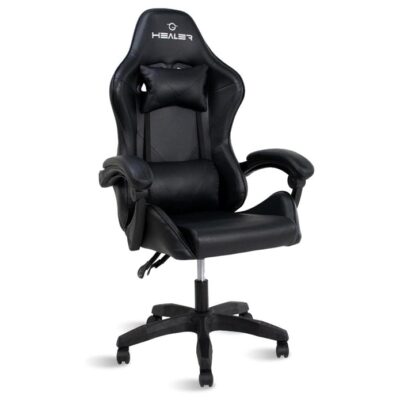 Cadeira Gamer Healer Lancer Preto Reclinável Giratória