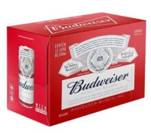 Cerveja Budweiser American Lagerclara lata 350ml 12 u Cerveja Budweiser American Lagerclara lata 350ml 12 u