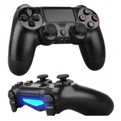 Controle Pc Gamer Tv Smart Bluetooth Compatível Ps4 Preto
