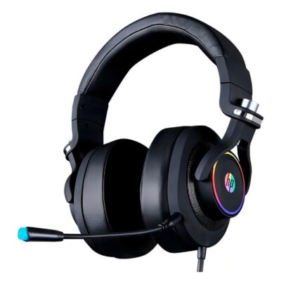 Fone Gamer Headset 7.1 HP H500GS com LED RGB USB Preto