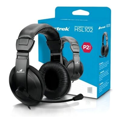 Fone de Ouvido Over-ear Gamer Fortrek HSL-102 FK 739A Cor Preto