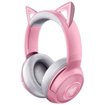 O Razer Kraken BT Kitty Edition Headset Bluetooth V2 Pro Usb Rgb Rosa