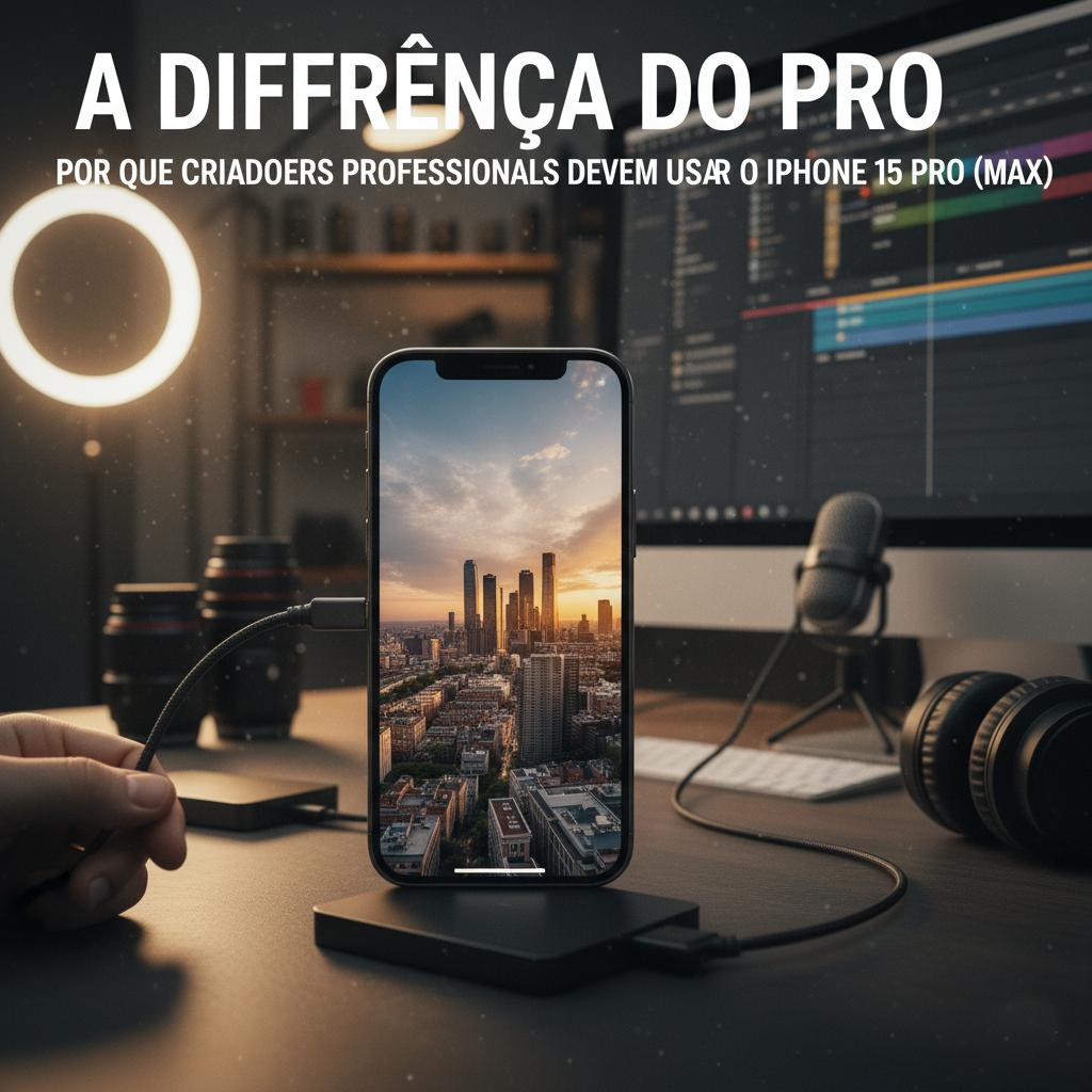 A Diferença do Pro Por Que Criadores Profissionais Devem Usar o iPhone 15 Pro (Max)