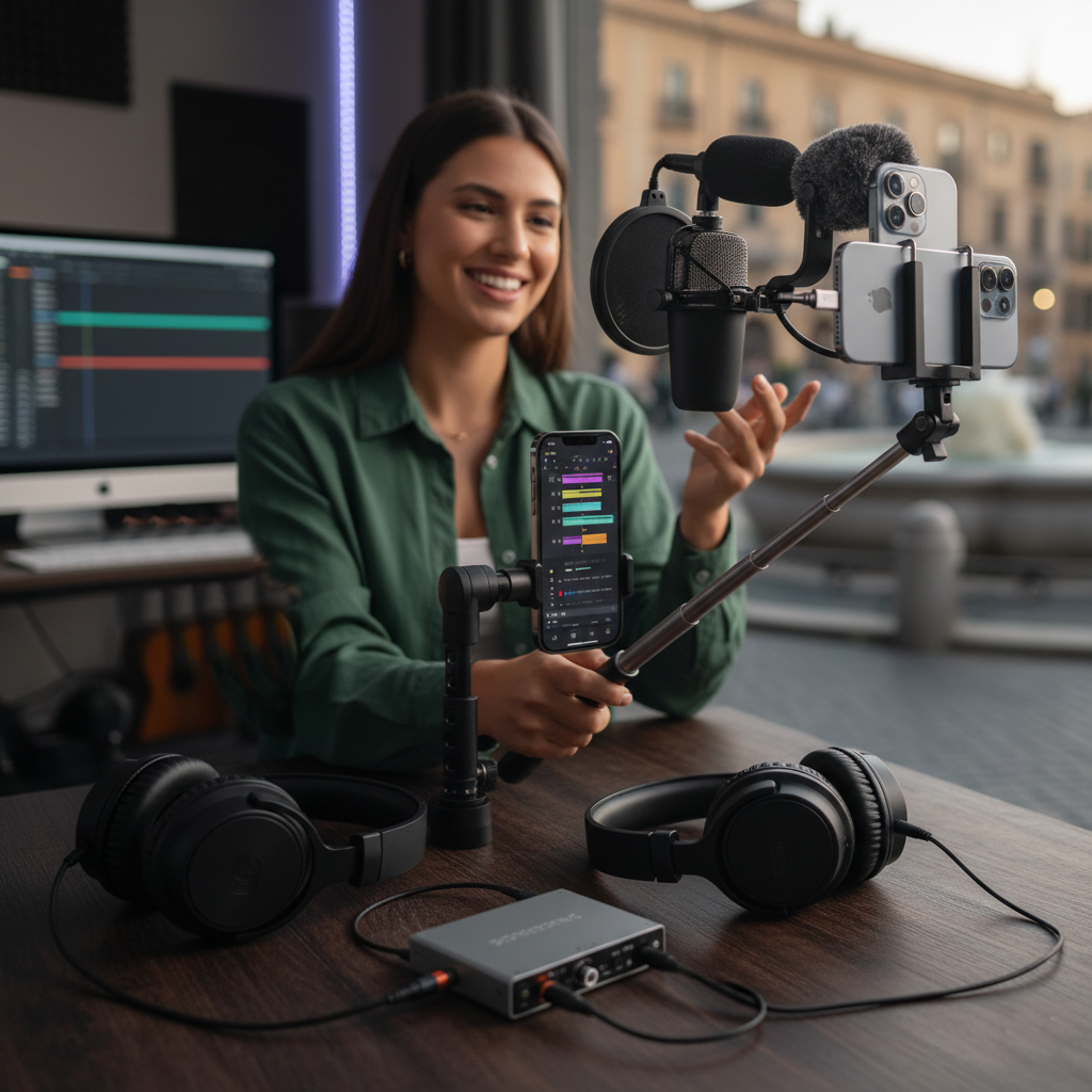 Áudio Impecável no iPhone 15 Guia Completo para Criadores de Conteúdo Dominarem Microfones e Gravação