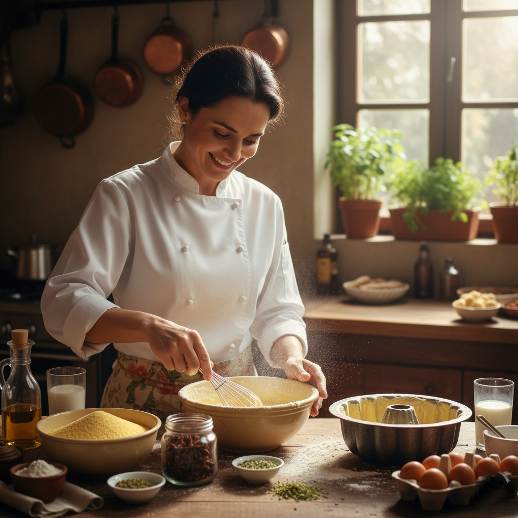  Bolo de Fubá com Erva-Doce Aroma e Sabor do Café da Tarde