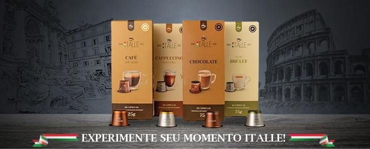 Delicie-se com a Magia Cápsulas Nespresso Chocolate Brûlée Cappuccino Café Italle - O Kit Perfeito de 40 Unidades