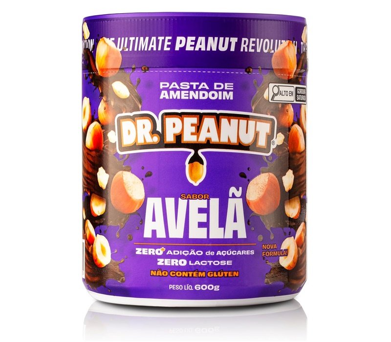 Dr. Peanut Pasta de Amendoim Avelã 600G - Com Whey Prot