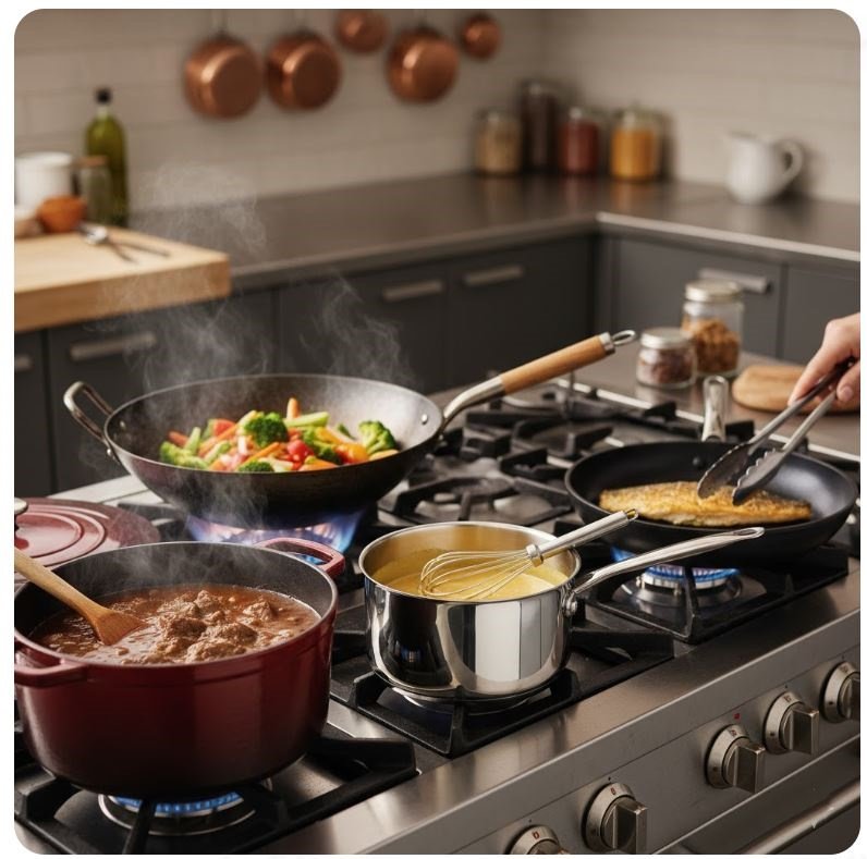 Guia Completo de Panelas Tipos, Materiais, Uso e Segurança