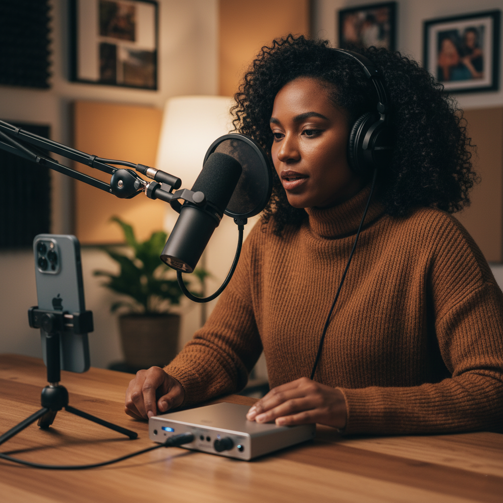 Guia iPhone 15 Microfones e Gravação de Áudio Perfeita