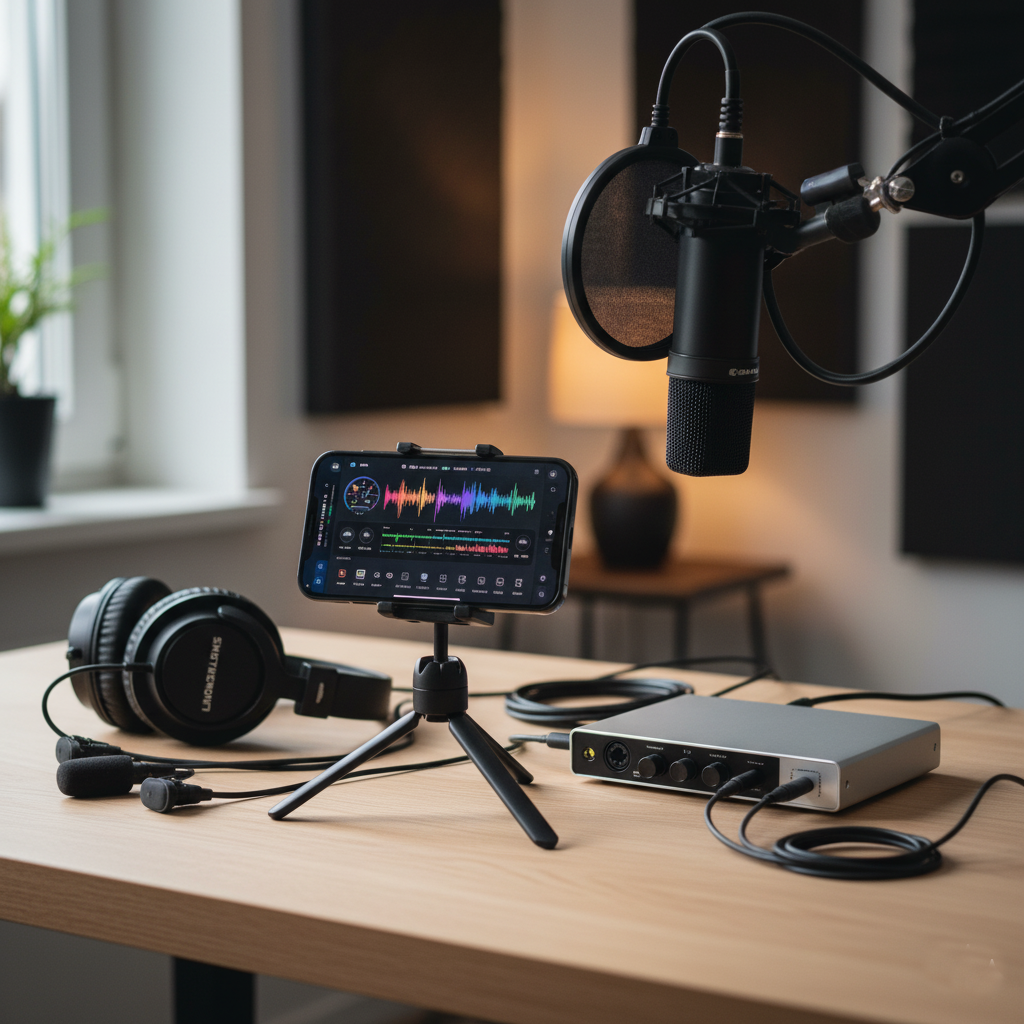 Guia iPhone 15 Microfones e Gravação de Áudio Perfeita