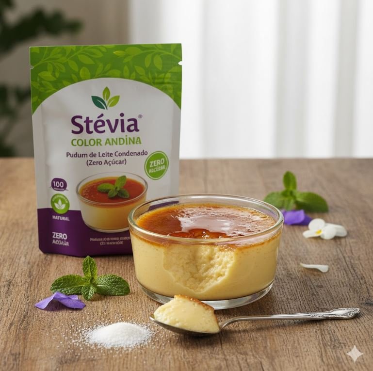 Pudim de Leite Condensado (Zero Açúcar) com Stévia Color Andina