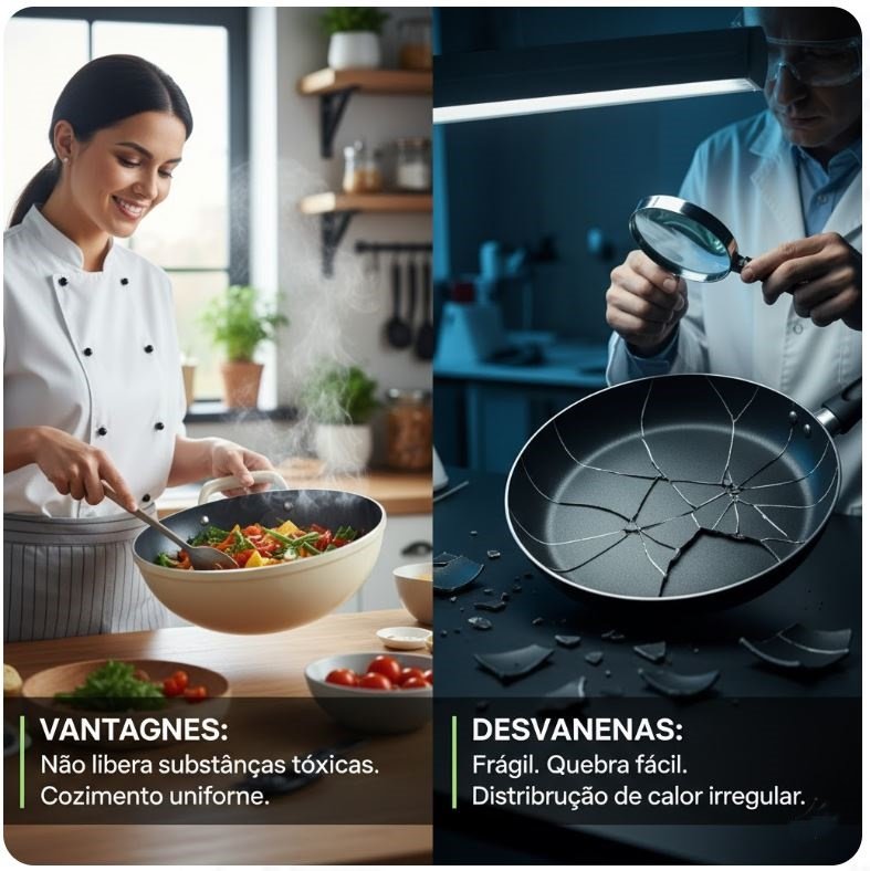 Vantagens e Desvantagens da Cerâmica