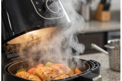 Crie vapor leve dentro da Fritadeira Air Fryer para deixar alimentos mais suculentos