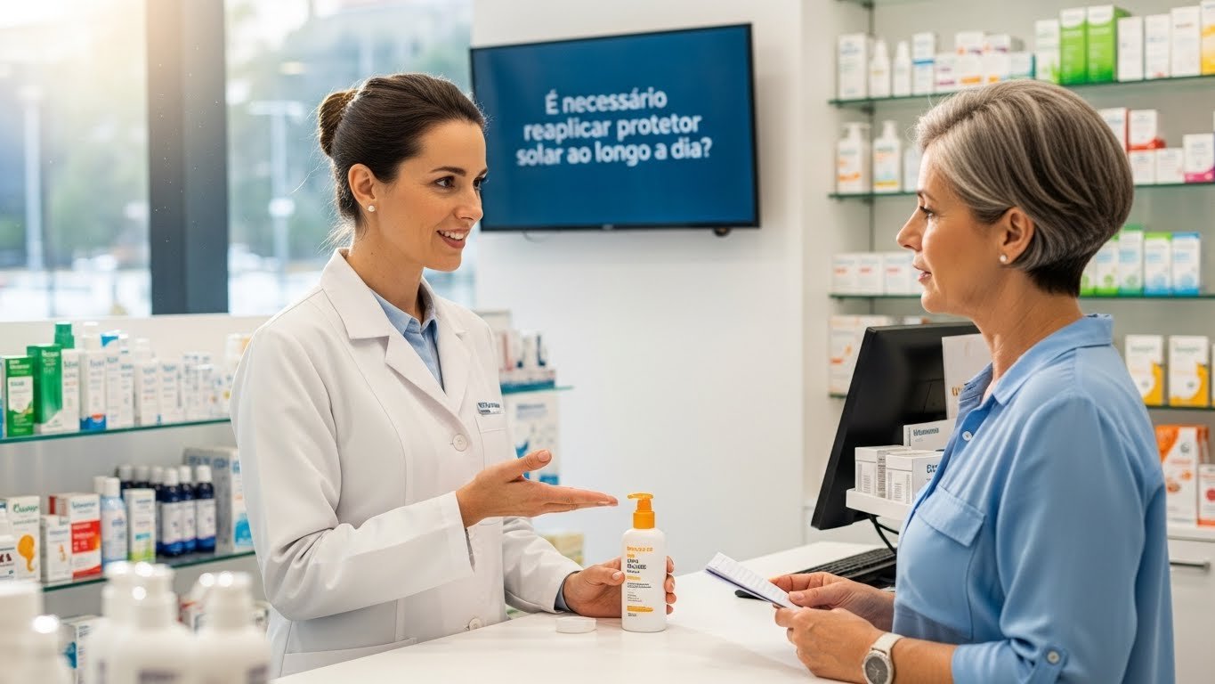 É necessário reaplicar o protetor solar ao longo do dia