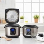 Panela de arroz elétrica com tampa fixa ou removível qual escolher