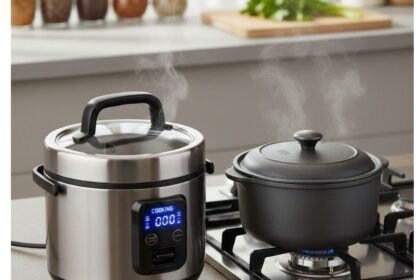 Panela de arroz elétrica é melhor que cozinhar no fogão