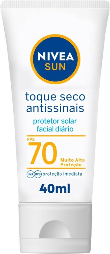 Protetor Solar Nivea Sun Toque Seco Antissinais FPS 70