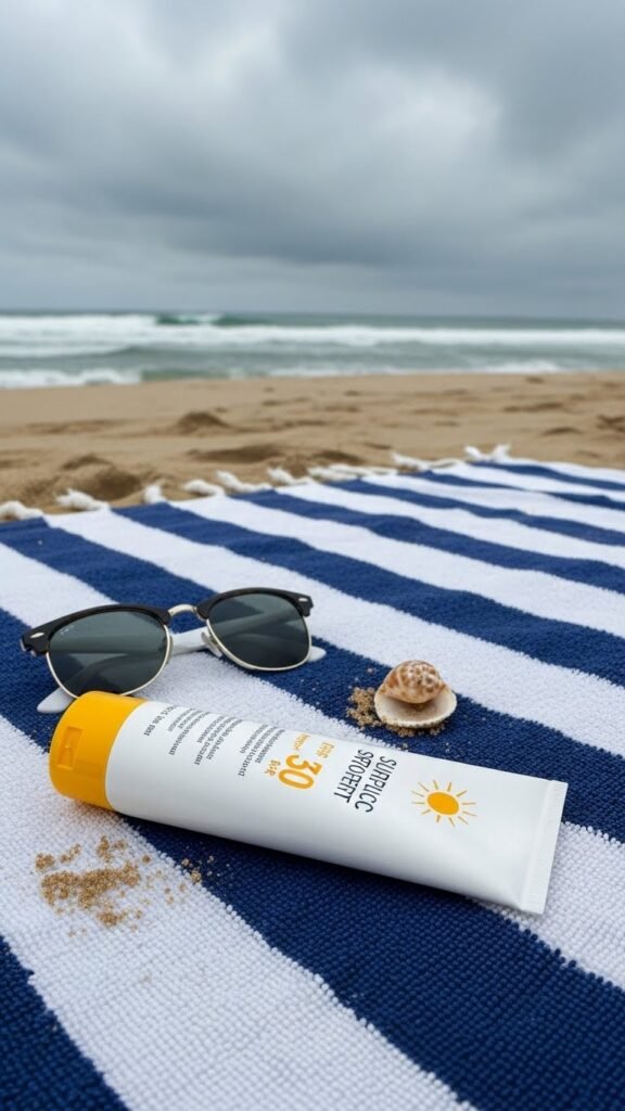 Protetor solar é necessário mesmo em dias nublados