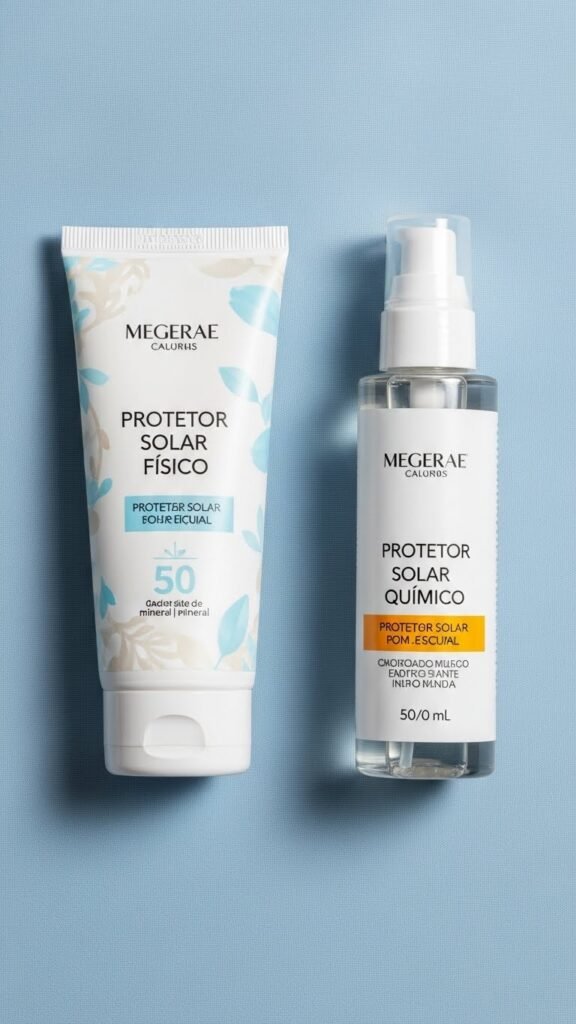 Qual a diferença entre protetor solar físico e químico