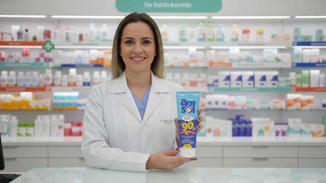 Protetor Solar Infantil Anasol Kids FPS 90 100g