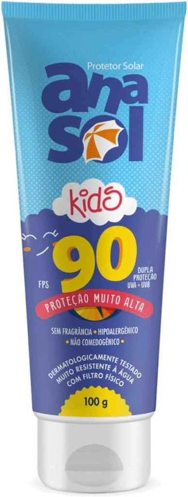 Protetor Solar Infantil Anasol Kids FPS 90 100g