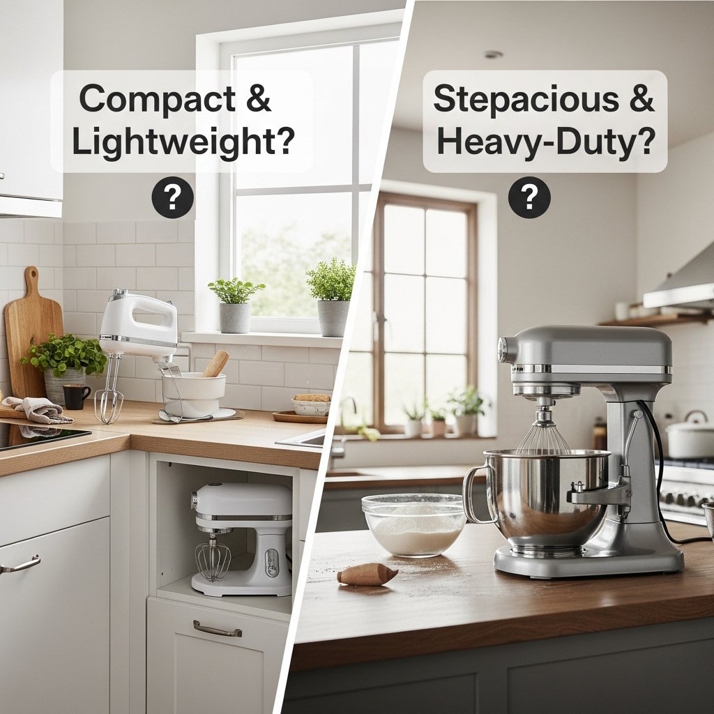 Escolha a Batedeira Ideal para Suas Necessidades Peso e Espaço na Cozinha