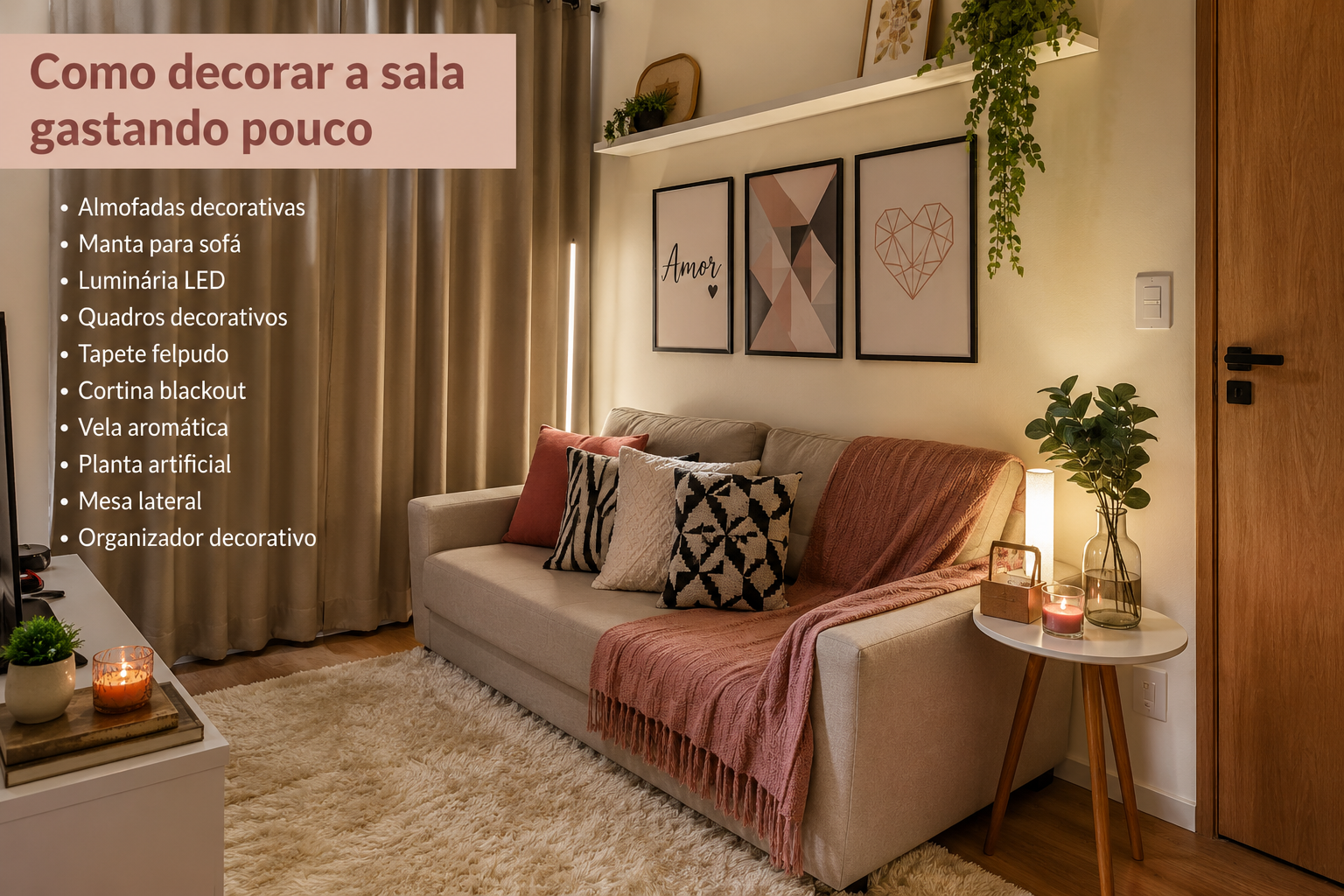 Como Decorar a Sala de Estar Gastando Pouco?