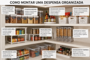 Como montar uma despensa organizada Guia Prático!